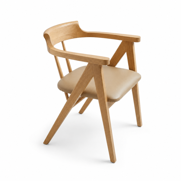Asel Wood-Frame Restaurant Chair for commercial restaurant and hospitality interiors