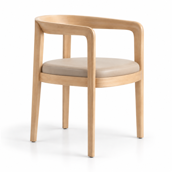 Borneo Wood-Frame Restaurant Chair for commercial restaurant and hospitality interiors