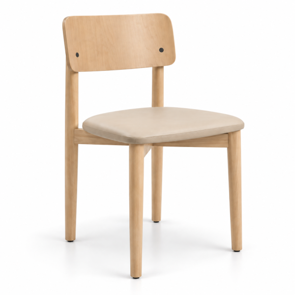 Evora Wood-Frame Restaurant Chair for commercial restaurant and hospitality interiors