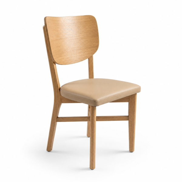 Eylul Wood-Frame Restaurant Chair for commercial restaurant and hospitality interiors
