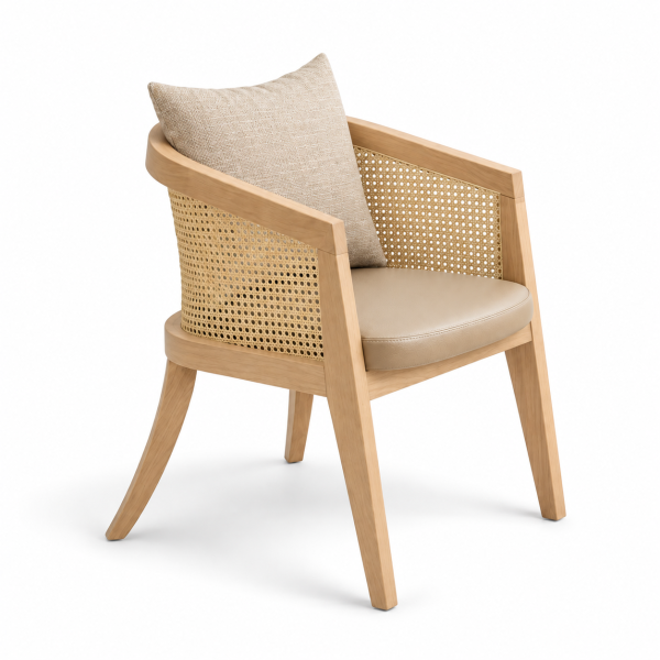 Farah Wood-Frame Restaurant Chair for commercial restaurant and hospitality interiors