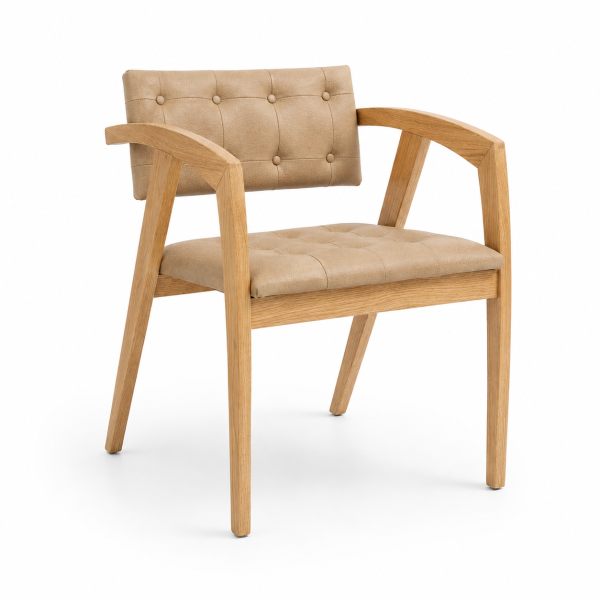 Humeyra Wood-Frame Restaurant Chair for commercial restaurant and hospitality interiors