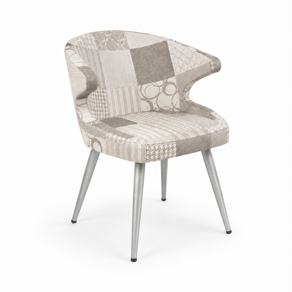 Koket Kollu Metal Restaurant Chair for commercial restaurant and hospitality interiors