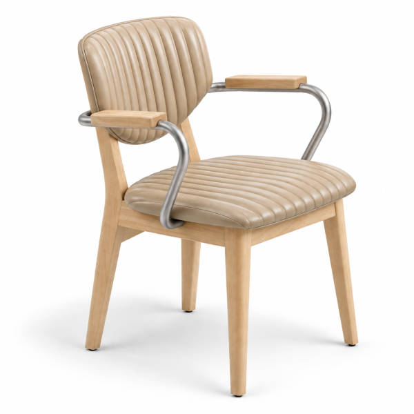 Lots Plus Wood-Frame Restaurant Chair for commercial restaurant and hospitality interiors