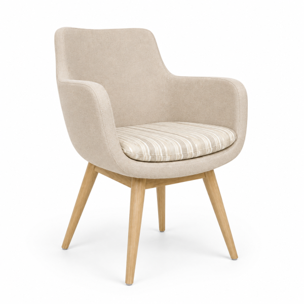 Merve Wood-Frame Restaurant Chair for commercial restaurant and hospitality interiors
