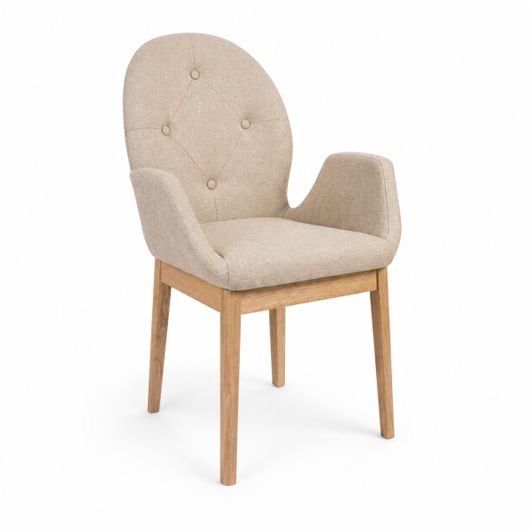 Milano Kollu Wood-Frame Restaurant Chair for commercial restaurant and hospitality interiors