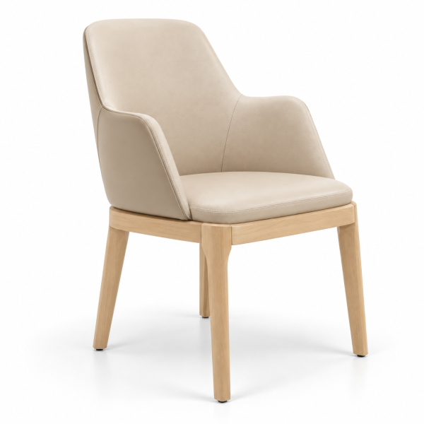 Nirva Wood-Frame Restaurant Chair for commercial restaurant and hospitality interiors