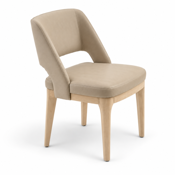 Uzay Wood-Frame Restaurant Chair for commercial restaurant and hospitality interiors